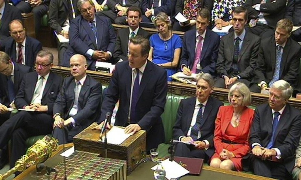 David Cameron recibió el apoyo del Parlamento británico. Foto: EFE