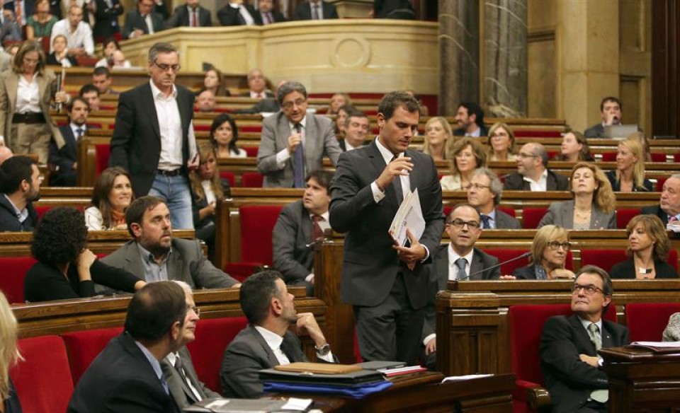 Bozketa, Kataluniako Parlamentuan.