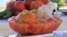 Tomate entsalada salmorejoarekin