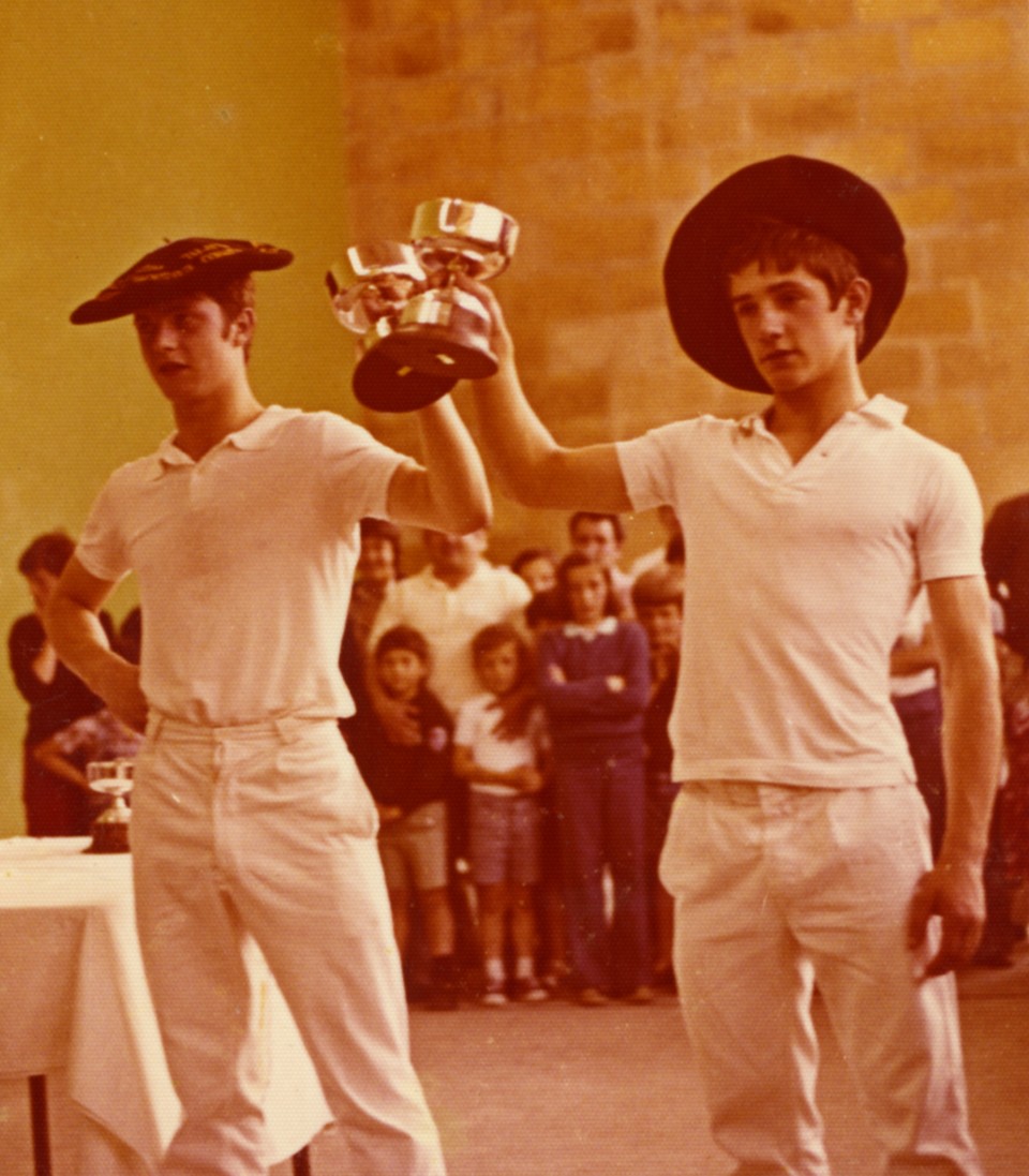 Jose Mari, Jagoba Agirre 'Txikuri'rekin, Gipuzkoako txapeldun (Añorga, 1976)