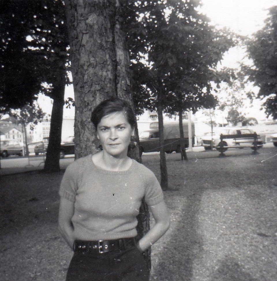 Maite, Baionara heldu zenean. 1969ko uztaila.