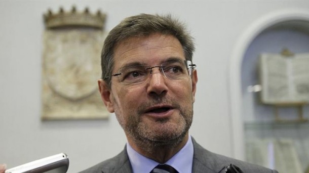 Rafael Catalá, durante las declaraciones. Foto: EFE