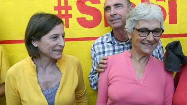 Carme Forcadell eta Muriel Casal