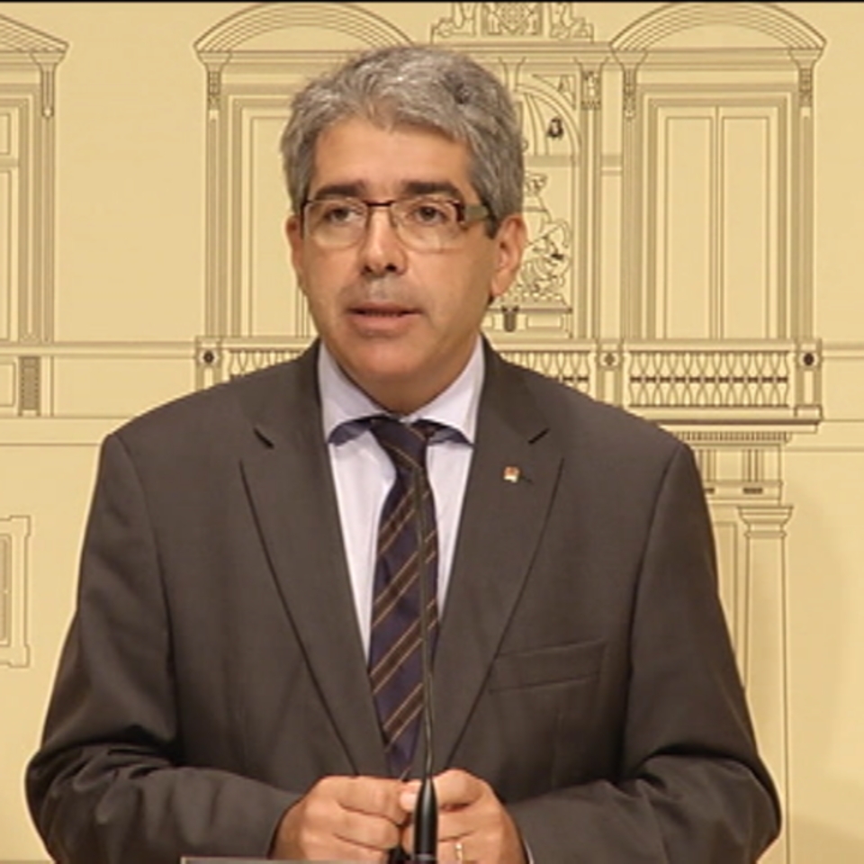 Francesc Homs Kataluniako Gobernuko bozeramaile eta Presidentzia kontseilaria. EFE