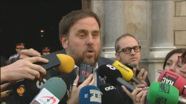 Oriol Junqueras ERCren burua.