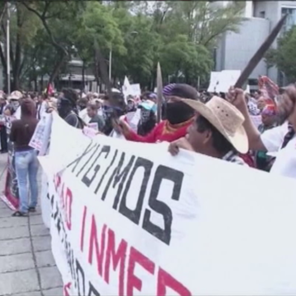 Protesta en Iguala (México)