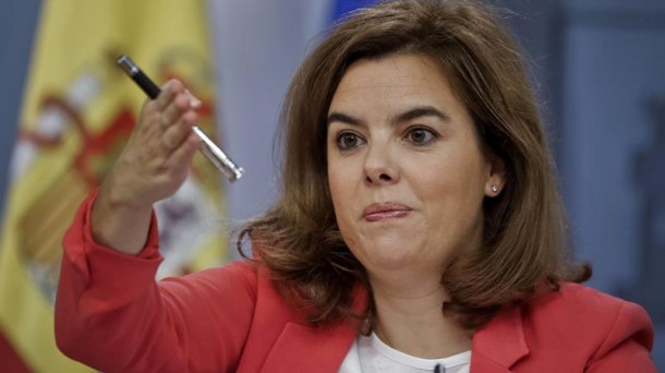 La vicepresidenta del Gobierno español, Soraya Sáenz de Santamaría.