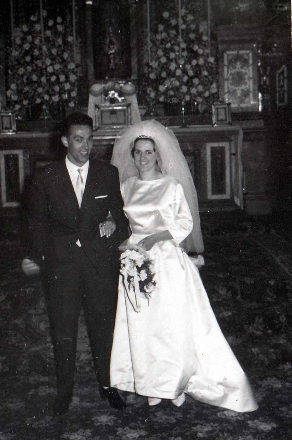 Luziano eta Ignacia, ezkontza egunean. Loiola, 1962. Argazkia: EiTB