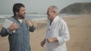 Ander y Arguiñano, en la playa de Zarautz.