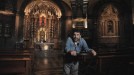 Ander, en el santuario de Loiola.