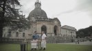 Cocinando en el santuario de Loiola.