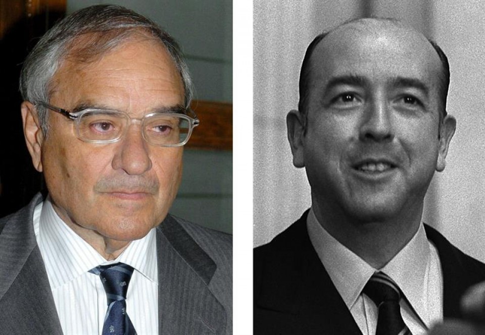 Los exministro franquistas Martín Villa y Utrera Molina. Foto: EFE
