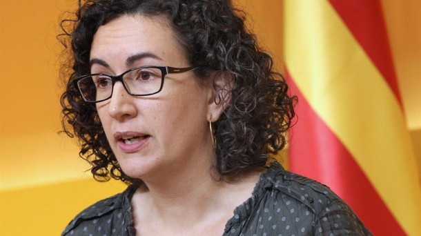 Marta Rovira (ERC), durante la rueda de prensa. Foto: EFE