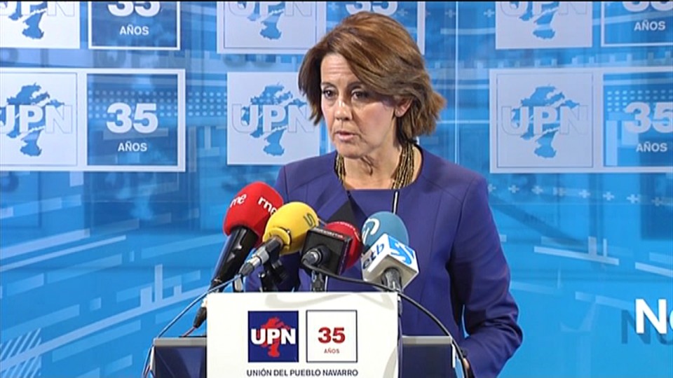 La presidenta del Gobierno navarro, Yolanda Barcina. EFE