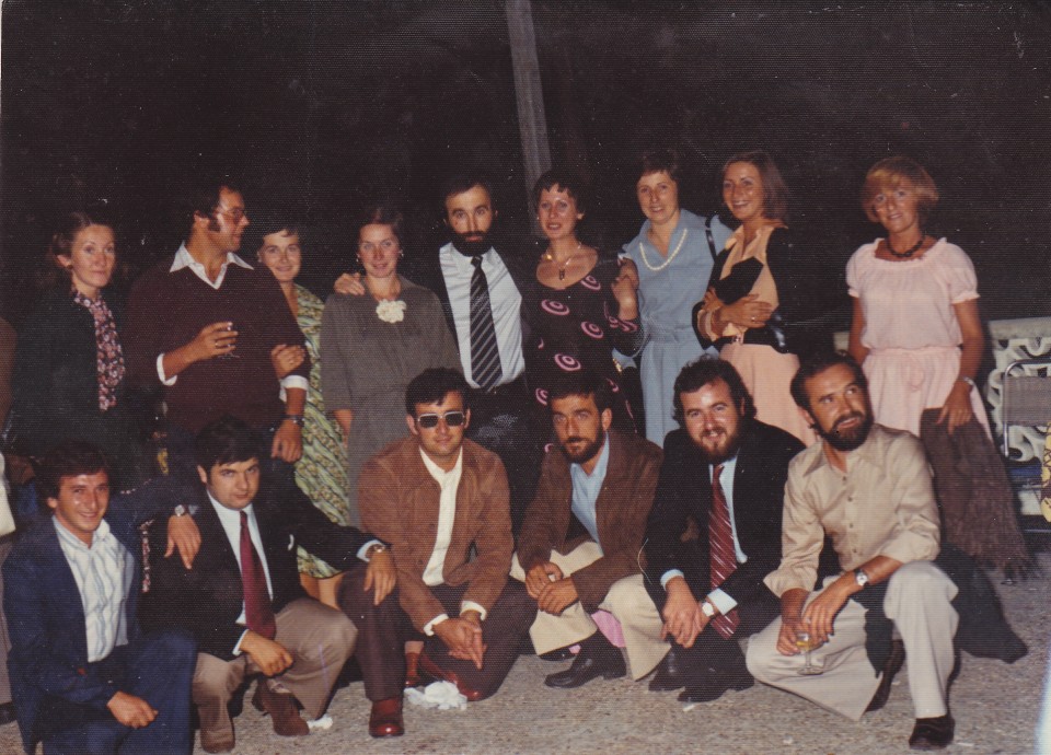 Iñaki eta Elenaren ezkontza. Oiartzun, 1975