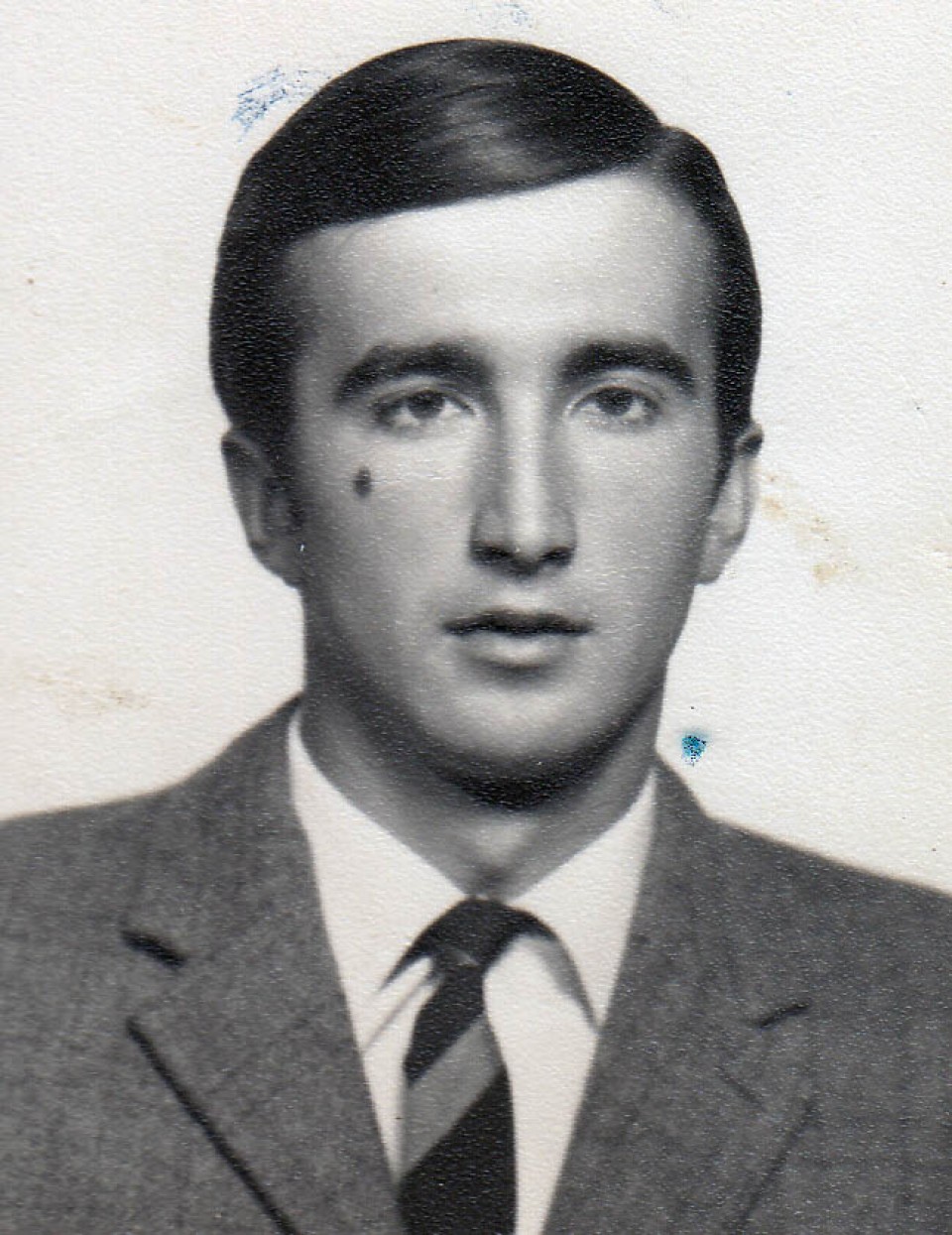 Iñaki Esnaola 18 urterekin. Donostia, 1966