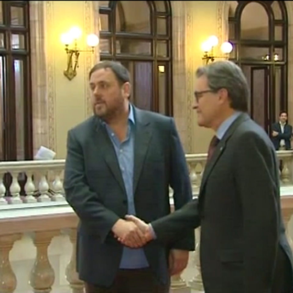 Artur Mas se reunió el sábado con Oriol Junqueras, ANC y Òmnium