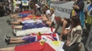 Protestas en la reunión del G20 en Brisbane (Australia)