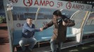 Ander con Javi de Pedro, en Anoeta