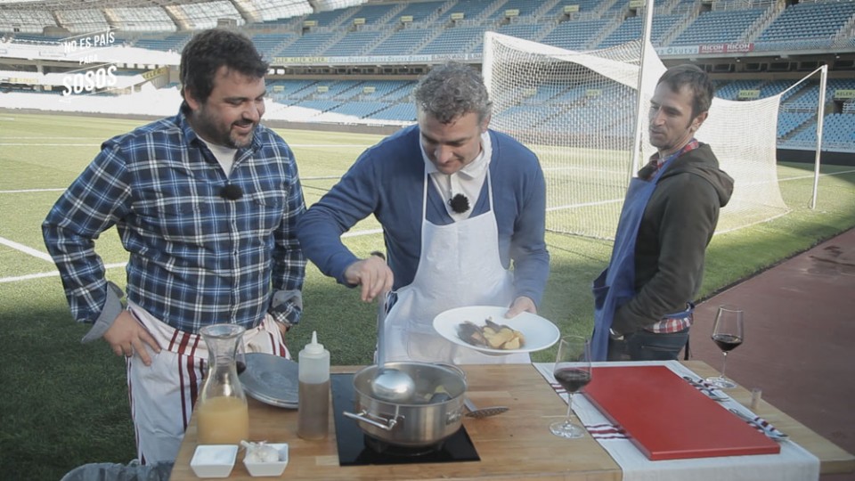 Javi de Pedro eta Aitor Lopez Rekarterekin izan da Anoetan 