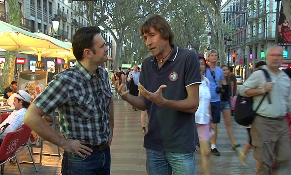 Por las Ramblas de Barcelona