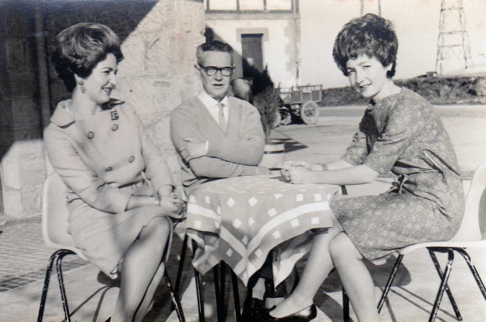 Benite, Agustin eta Itziar. Getaria, 1960ko hamarkada