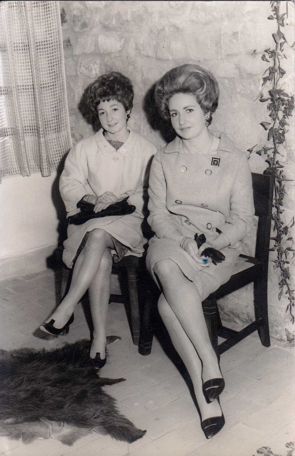 Itziar eta Benite. Getaria, 1960ko hamarkada