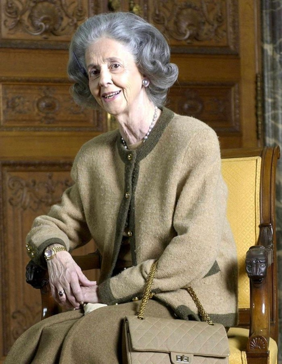 La reina Fabiola de Bélgica. Imagen de 2011