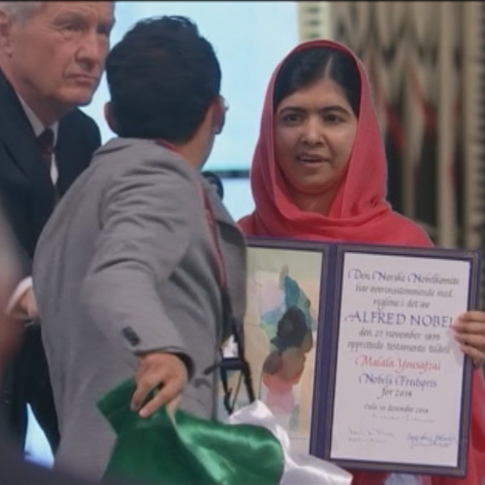 Malala Yousafzai y Kailash Satyarthi. Foto: EFE