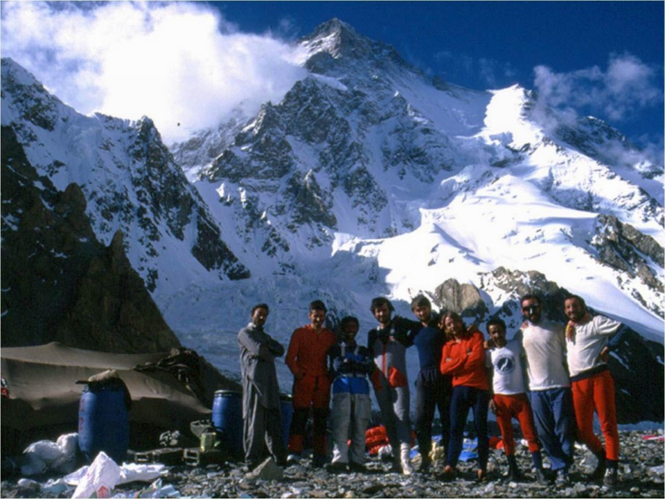 Juanjo San Sebastian eta Martin Zabaleta, K2ra hego-hegoekialdeko bidetik egindako espedizioan. 1987