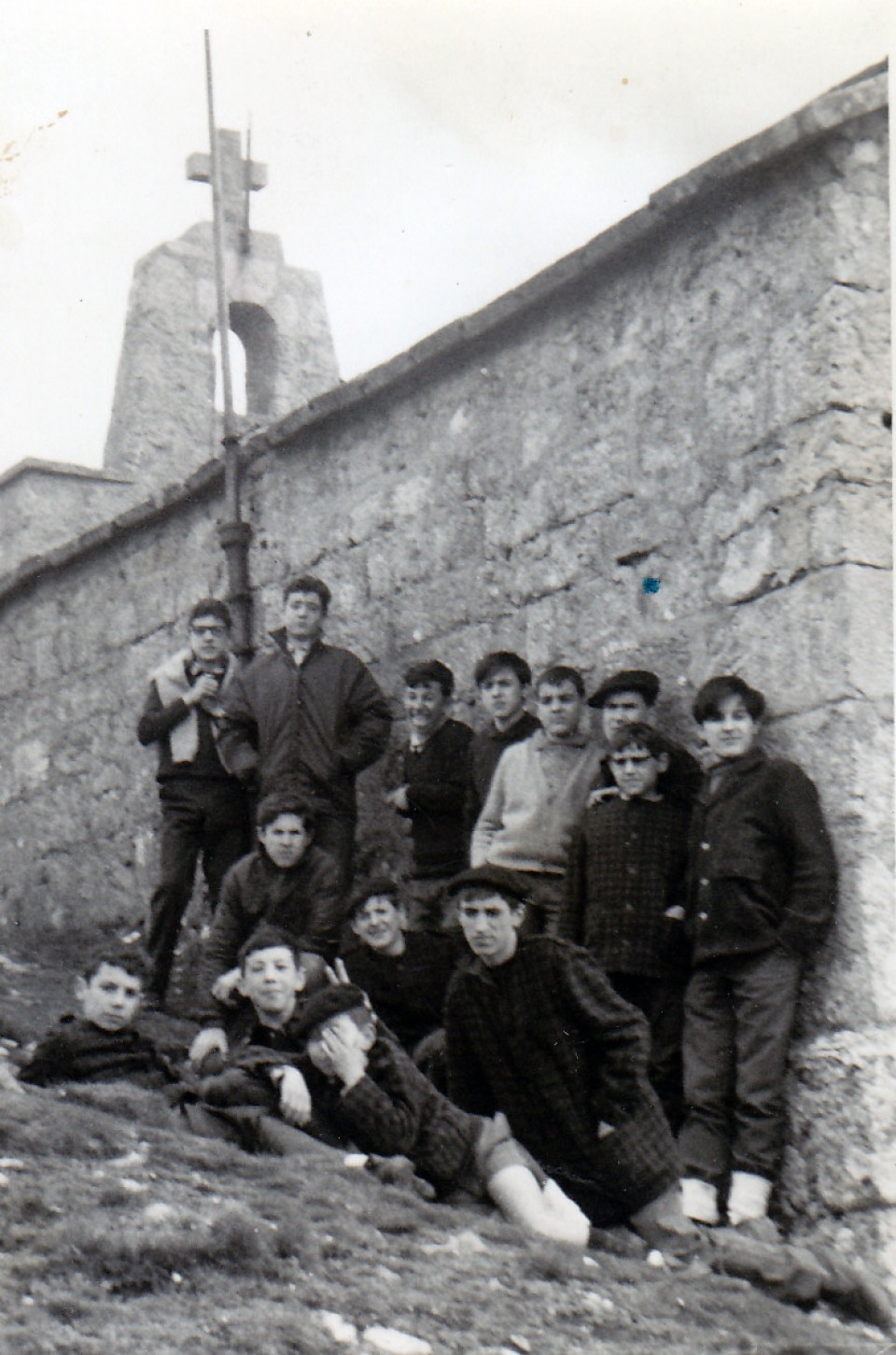Juanjo San Sebastian, Accion Catolica taldekoekin. Aizkorri (Gipuzkoa), 1967