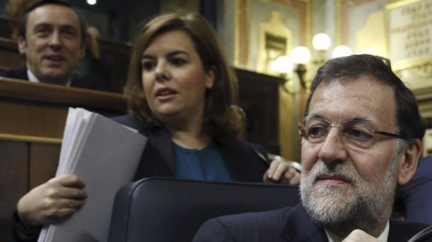 La vicepresidenta del Gobierno de España, Soraya Saenz de Santamaría en el Congreso. Foto: EFE