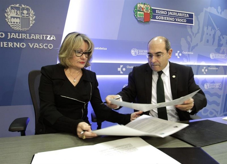 Aquitania y el Gobierno Vasco han firmado un acuerdo de colaboración. Foto: EFE