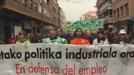 Benetako politika industrialaren eta enpleguaren aldeko manifestazioa