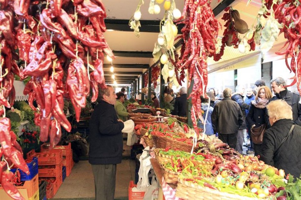 Feria de Santo Tomas en Bilbao. Foto: EFE.