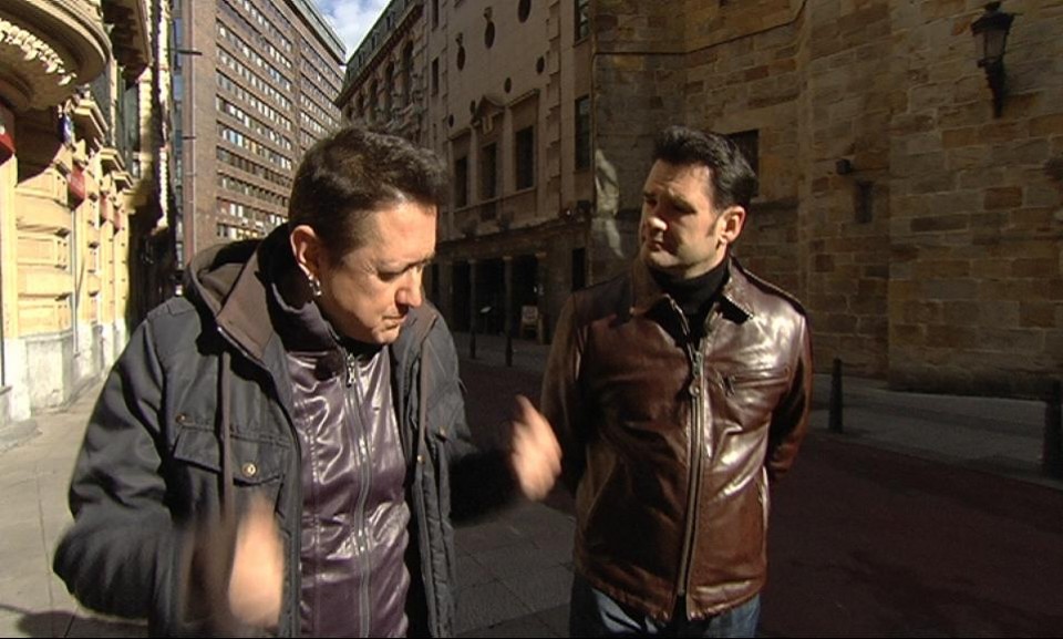 Por las calles de Irun.