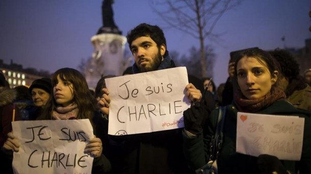 Una concentración de repulsa del atentado contra Charlie Hebdo. EFE