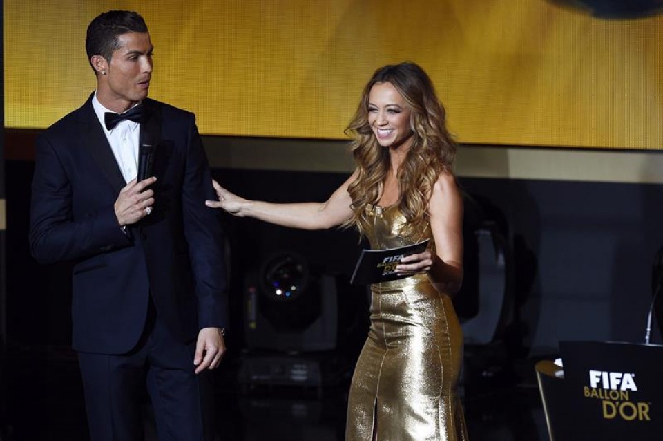 Kate Abdo eta Cristiano Ronaldo