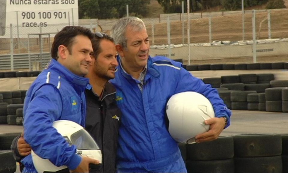 Con un fan en el circuito del Jarama