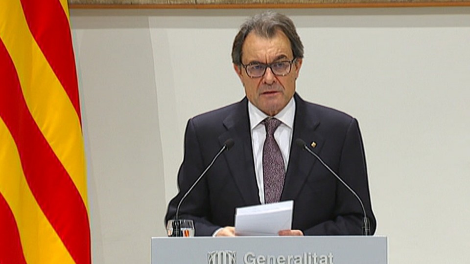 El presidente catalán y líder de CDC, Artur Mas. Imagen de archivo: EiTB