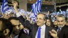 Samaras despide la campaña con un mítin multitudinario pero frío