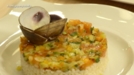 Arroz bomba salteado con verduras a la marinera