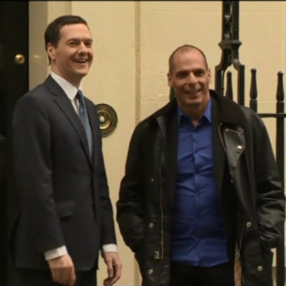 El ministro de finanzas griego visita Londres