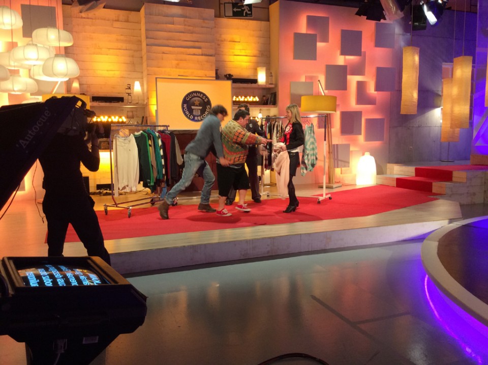 Axi Muniain eta Nerea Amilibia, Paulinori arropak janzten