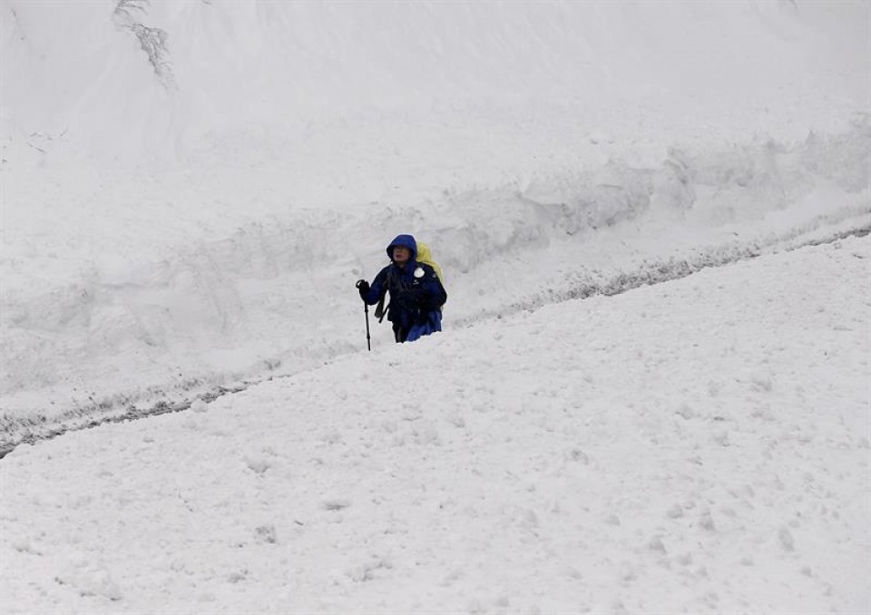 Elurra Ibañetan. Argazkia: EFE (2015/02/06)