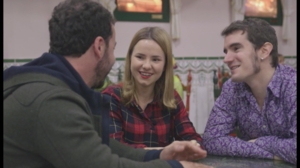 Aitziber Garmendia eta Lander Otaola, '8 apellidos vascos' filmaz