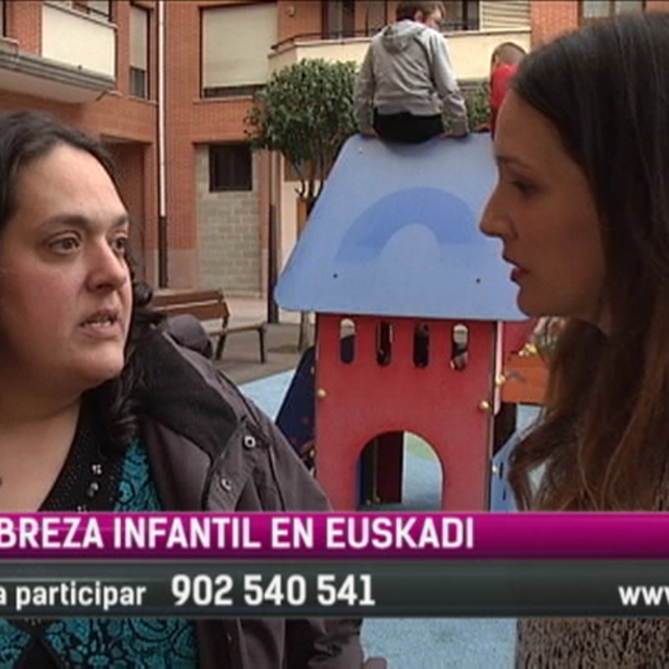 Pobreza infantil: el 16% de los niños y niñas lo sufre en Euskadi