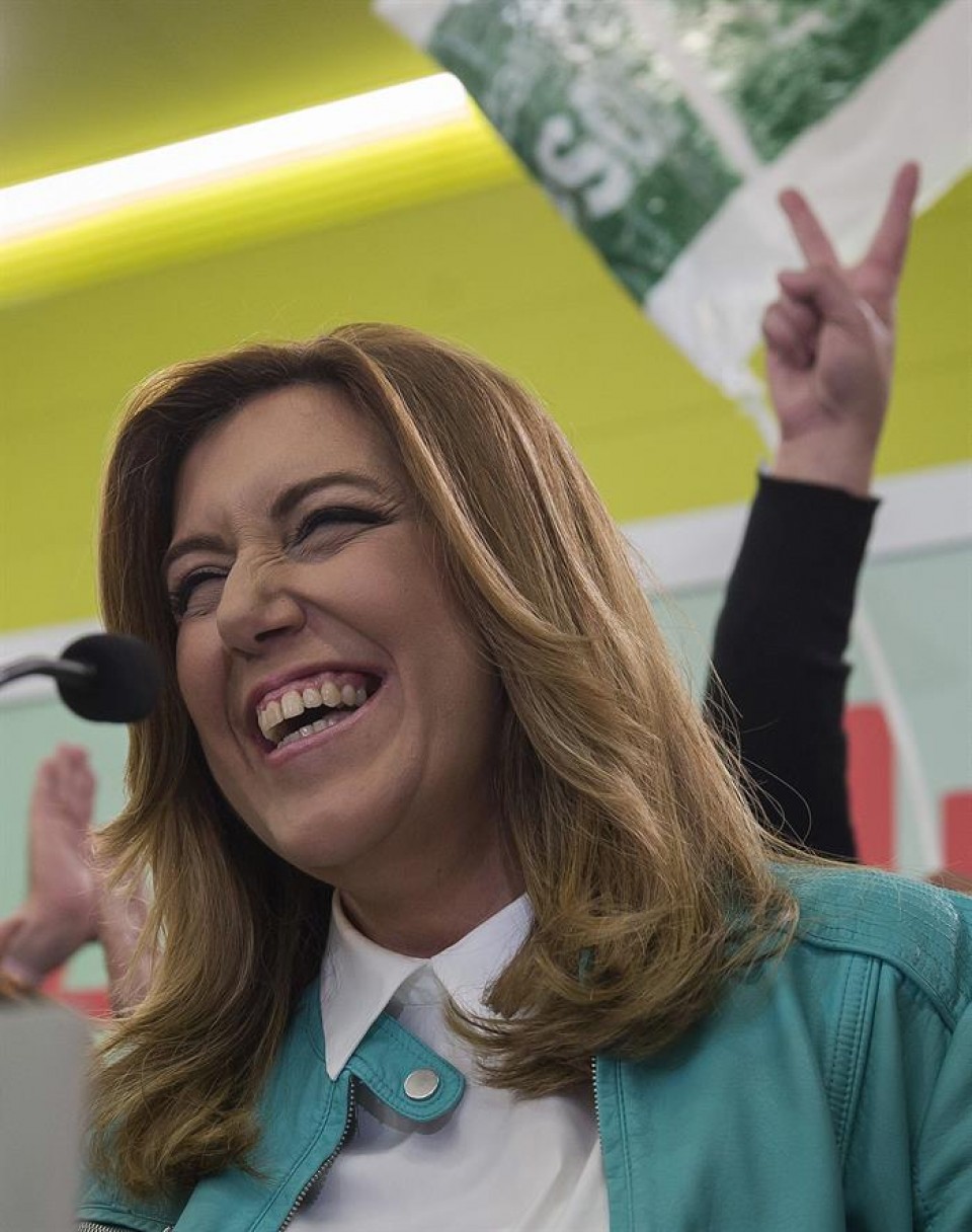 Susana Díaz destaca la victoria 'histórica e indiscutible' del PSOE