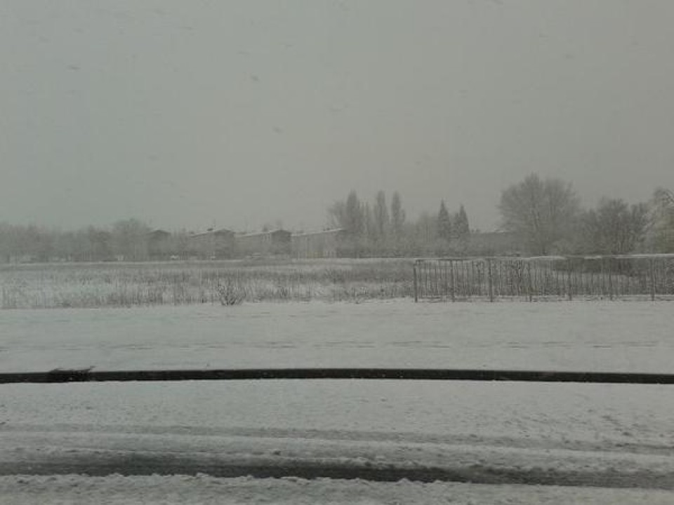 Nieve en Vitoria, 23.03.2015