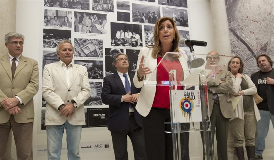 La presidenta en funciones de la Junta de Andalucía, Susana Díaz.